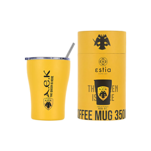 Estia Coffee Mug Save The Aegean Ποτήρι Θερμός AEK BC 350ml