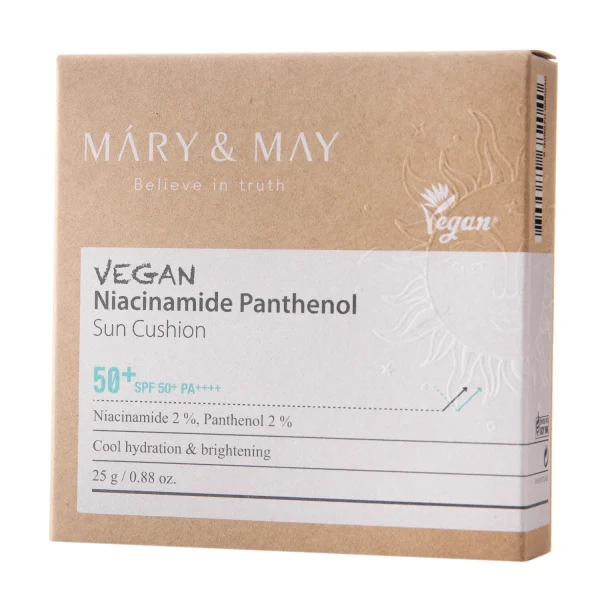 Mary&May - Vegan Niacinamide Panthenol Sun Cushion SPF50+/PA++++ - Pillow Filter Cream - 25g - Image 4