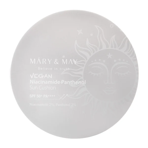 Mary&May - Vegan Niacinamide Panthenol Sun Cushion SPF50+/PA++++ - Pillow Filter Cream - 25g
