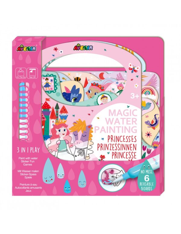 Avenir Ζωγραφική Βιβλιαράκι Magic Water Princesses 60816 - Image 2