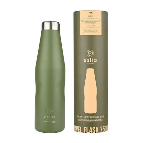 Estia Travel Flask Save the Aegean Μπουκάλι Θερμός Ανοξείδωτο Forest Spirit 750ml