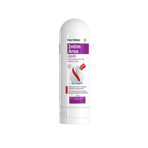 Frezyderm Intim Area Liquid Ph4.0 Υγρό Καθαριστικό Ευαίσθητης Περιοχής Τοπική Ξηρότητα 200ml