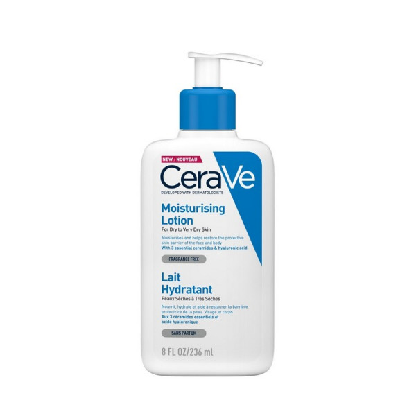 CeraVe Moisturising Lotion Ενυδατικό Γαλάκτωμα Προσώπου και Σώματος με Ceramides και Υαλουρονικό Οξύ 236ml
