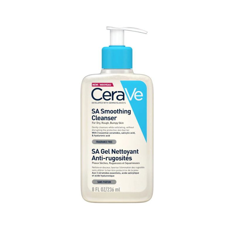 CeraVe Gel Καθαρισμού SA Smoothing για Ξηρές Επιδερμίδες 236ml