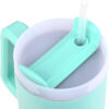 Estia Straw Tumbler XL Save The Aegean Ποτήρι Θερμός BPA Free 900ml Bermuda Green με Καλαμάκι 01-28657 - Image 4