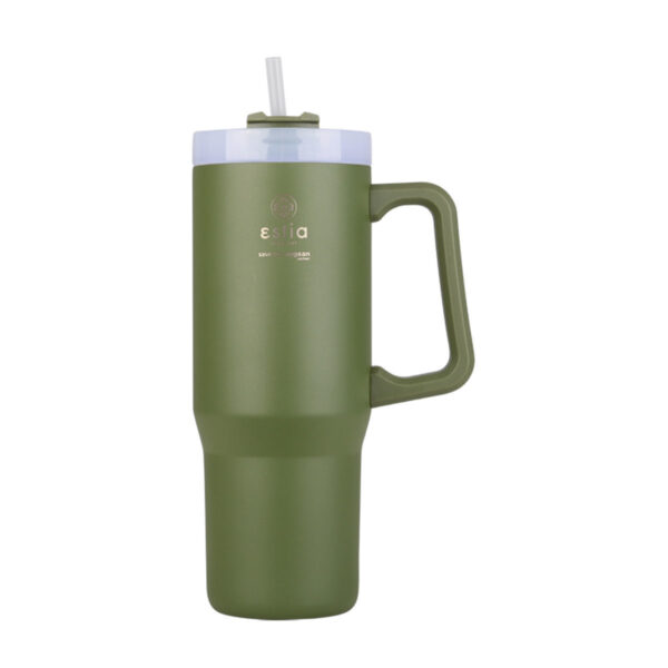 Estia Straw Tumbler XL Save The Aegean Ποτήρι Θερμός BPA Free 900ml Forest Spirit με Καλαμάκι 01-28633
