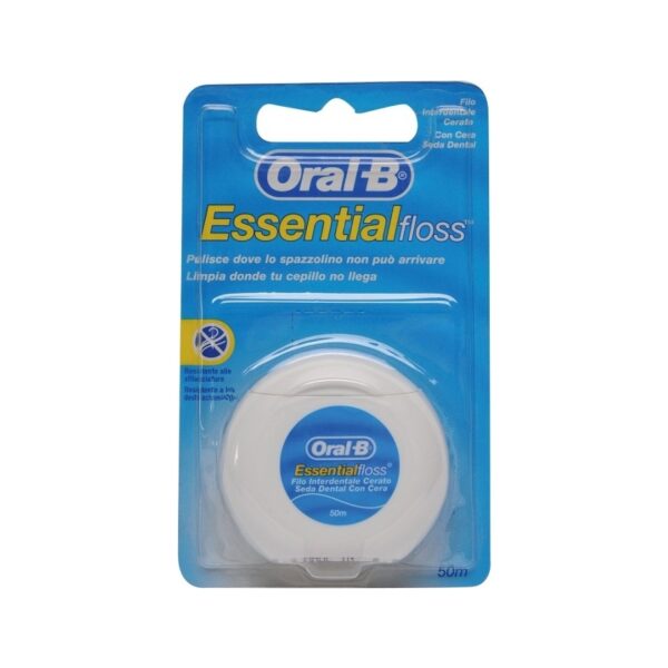 Oral-B Essential Floss Κερωμένο Οδοντικό Νήμα 50m