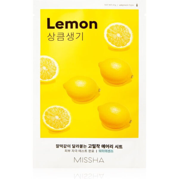 Missha Lemon Μάσκα Προσώπου για Λάμψη 19gr