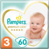 Pampers Πάνες με Αυτοκόλλητο Premium Care No. 3 για 6-10kg 60τμχ