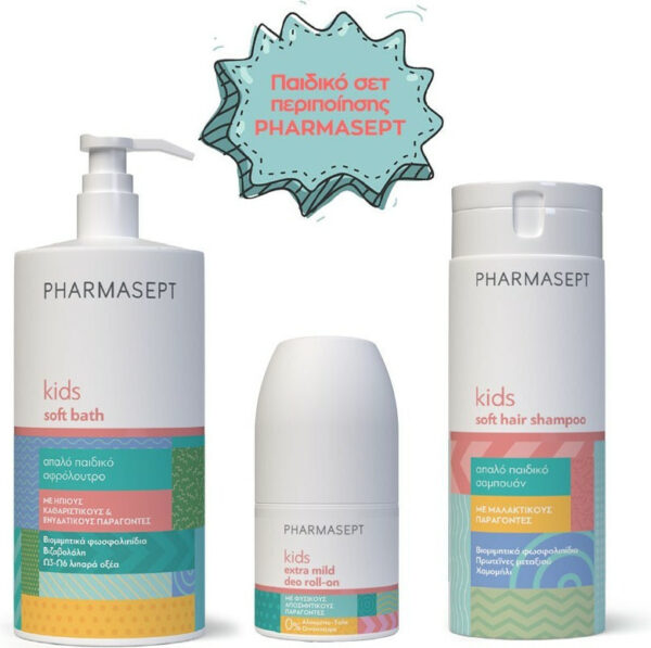 Pharmasept Back To School Promo Pack Kids X-Lice Protective Lotion 100ml + Kids Soft Hair Shampoo 400ml + Kids Extra Mild Deo Roll-On 50ml pharmaseptkids2