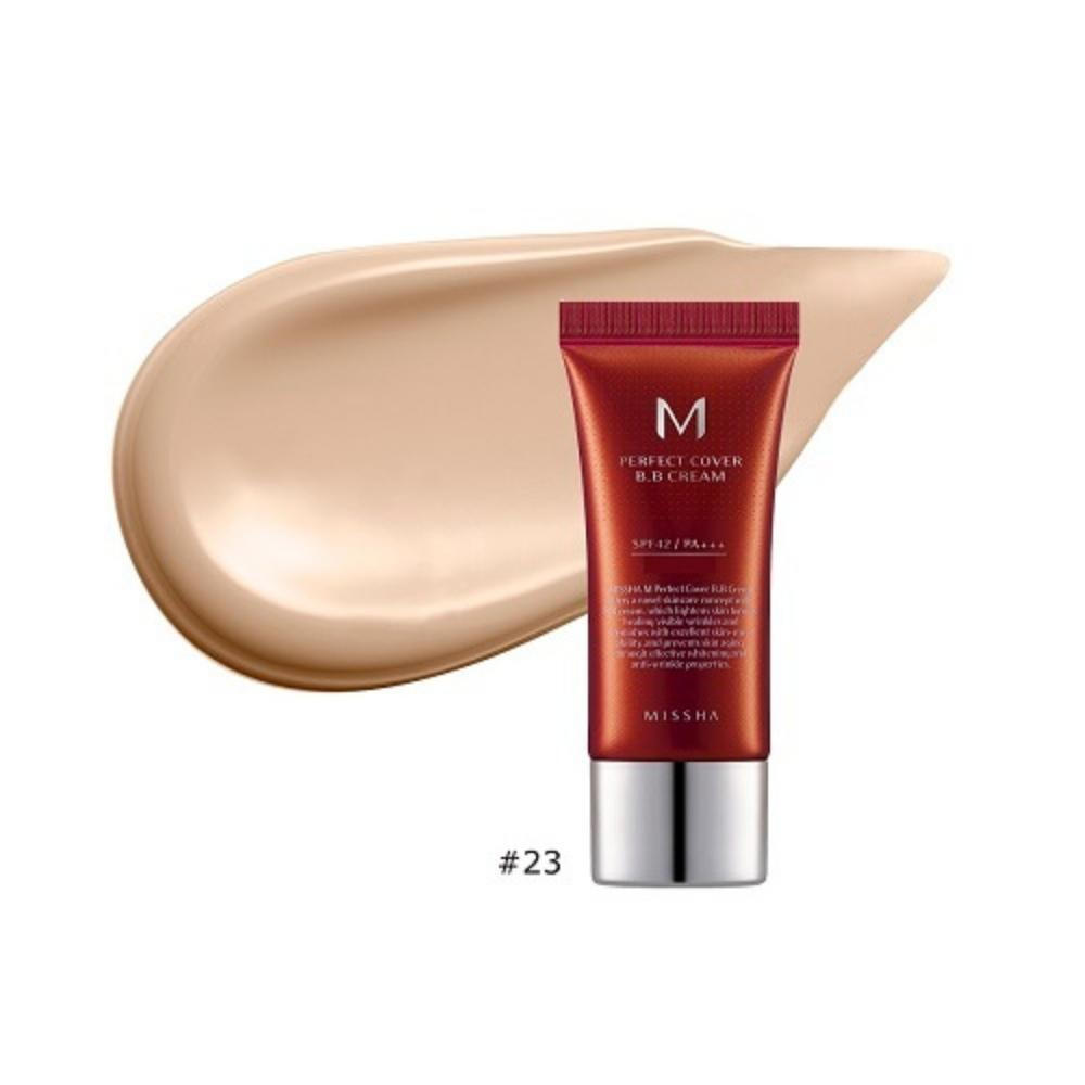 Missha M Perfect Cover PA+++ BB 23 Natural Beige Ενυδατική Κρέμα Προσώπου Ημέρας με SPF42 με Υαλουρονικό Οξύ & Ceramides 20ml