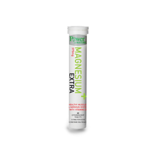 Power Health Magnesium+ 375mg 20 αναβράζοντα δισκία Λεμόνι-λάιμ