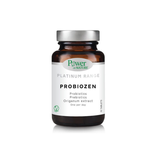 Power Of Nature Platinum Range Probiozen με Προβιοτικά και Πρεβιοτικά 15 ταμπλέτες