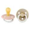 BIBS ΣΕΤ ΠΙΠΙΛΕΣ 2ΤΜΧ – COLOUR – BLUSH/VANILLA GLOW – ΣΤΡΟΓΓΥΛΗ No1