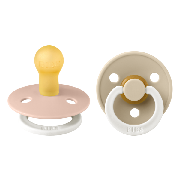 BIBS ΣΕΤ ΠΙΠΙΛΕΣ 2ΤΜΧ – COLOUR – BLUSH/VANILLA GLOW – ΣΤΡΟΓΓΥΛΗ No1