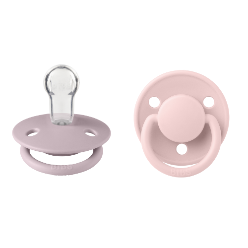 ΠΙΠΙΛΕΣ BIBS DE LUX 2PACK. SILICONE DUSTY BLOSSOM/DUSKY LILAC ONE SIZE