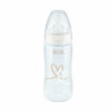 Nuk Πλαστικό Μπιμπερό First Choice Plus Κατά των Κολικών 300ml για 6-18 μηνών Λευκό Καρδούλες