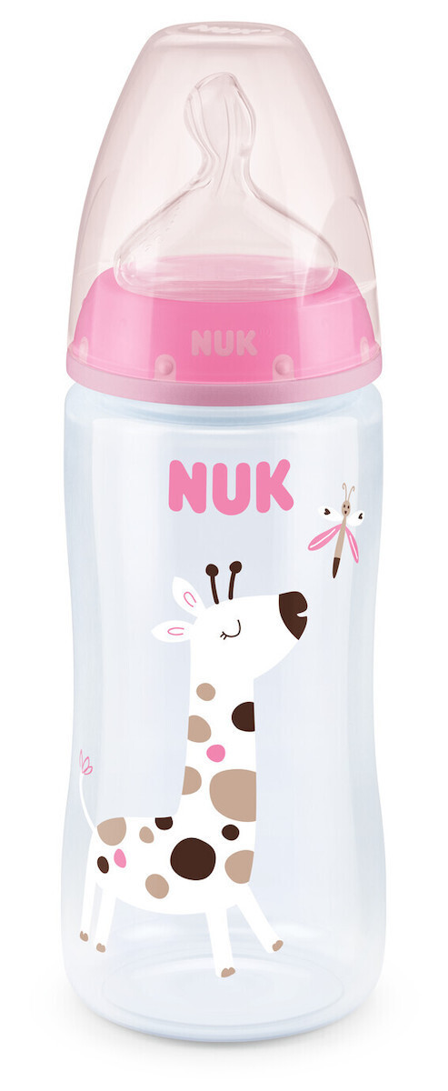 Nuk Πλαστικό Μπιμπερό First Choice Plus Κατά των Κολικών με Θηλή Σιλικόνης 360ml για 6-18 μηνών