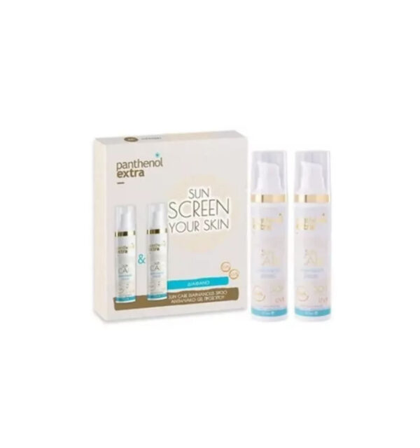 Panthenol Extra Promo Sun Care Diaphanous Gel Spf30 Αντηλιακό Τζελ Προσώπου 2x50ml & Scrunchie 1τμχ