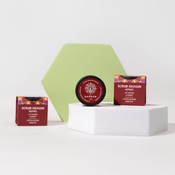 Lip Scrub με Κόκκους Ζάχαρης Κεράσι - Image 2