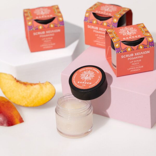 Lip Scrub με Κόκκους Ζάχαρης Ροδάκινο - Image 3