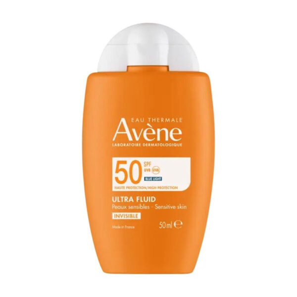 Avene Eau Thermale - Ultra Fluid Invisible Αδιάβροχη Αντηλιακή Κρέμα Προσώπου SPF50+ 50ml
