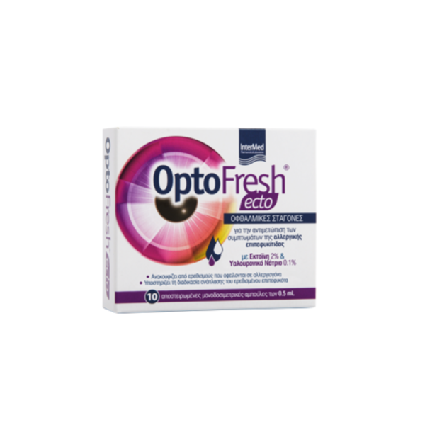 InterMed OptoFresh Ecto Οφθαλμικές Σταγόνες με Υαλουρονικό Οξύ 10x0.5ml