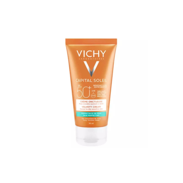 Vichy Capital Soleil Velvety Αδιάβροχη Αντηλιακή Κρέμα Προσώπου SPF50 50ml
