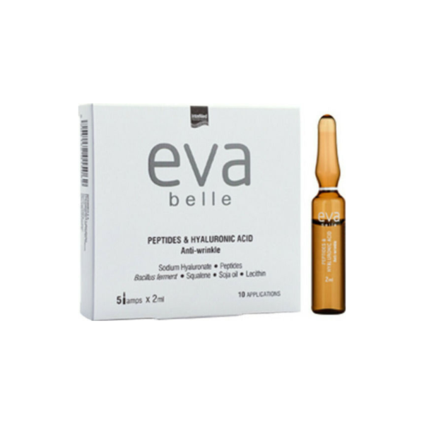 InterMed Eva Belle Αντιγηραντικό Serum Προσώπου με Πεπτίδια & Υαλουρονικό Οξύ για Σύσφιξη 5x2ml