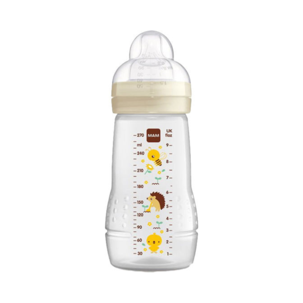 Mam Πλαστικό Μπιμπερό Easy Active Κατά των Κολικών με Θηλή Σιλικόνης 270ml για 2+ μηνών