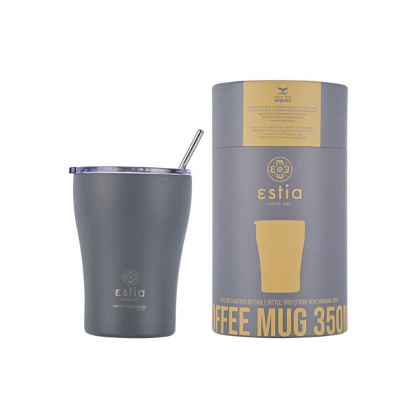 Estia Coffee Mug Save The Aegean 500ml Fjord Grey