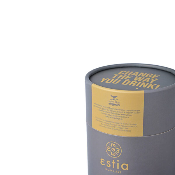 Estia Coffee Mug Save The Aegean 500ml Fjord Grey - Image 4