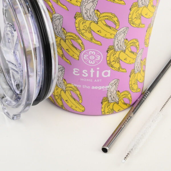 Estia Coffee Mug Save The Aegean 500ml Banana Swirl - Image 3