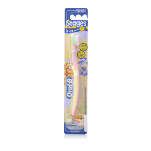 Oral-B Βρεφική Οδοντόβουρτσα Baby Λαχανί / Πορτοκαλί / Γαλάζιο