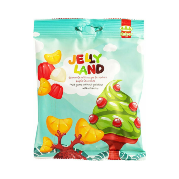 Kaiser 1889 Ζελεδάκια Jelly Land Με Βιταμίνες Χωρίς Ζελατίνη με Γεύση Μάνγκο / Ανανά / Passion Fruit 100gr