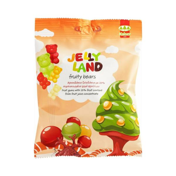 Kaiser 1889 Ζελεδάκια Jelly Land με Γεύση Λεμόνι / Passionfruit / Πορτοκάλι / Βατόμουρο / Ανανάς / Κεράσι 100gr