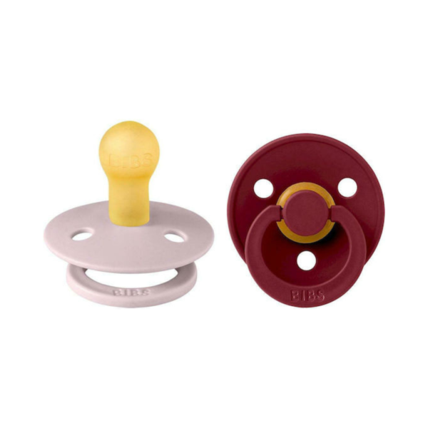 Bibs Πιπίλες Καουτσούκ για 0-6 μηνών Colour Pink Plum / Elderberry 2τμχ