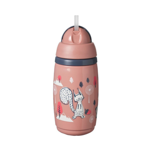 Tommee Tippee Παιδικό Ποτηράκι από Σιλικόνη Πορτοκαλί 266ml για 12m+