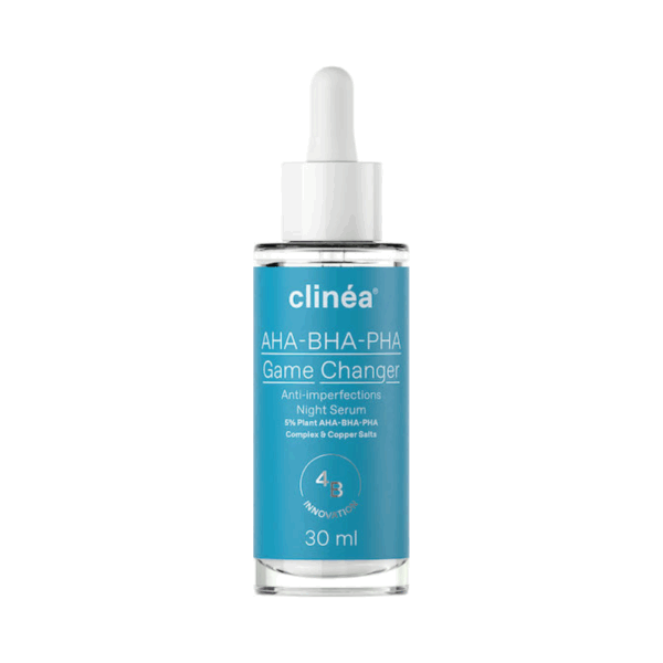 Clinea AHA – BHA – PHA Game Changer Ορός Νυκτός Κατά των Ατελειών 30ml
