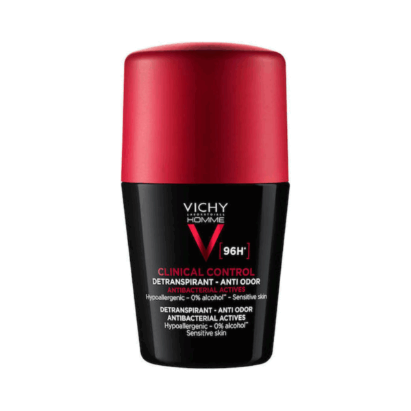 Vichy Homme Clinical Control Anti Odor Αποσμητικό 96h σε Roll-On 50ml