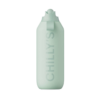 Chilly's Series 2 Flip Μπουκάλι Θερμός Ανοξείδωτο BPA Free 500ml Lichen Green με Καλαμάκι και Λαβή - Image 2