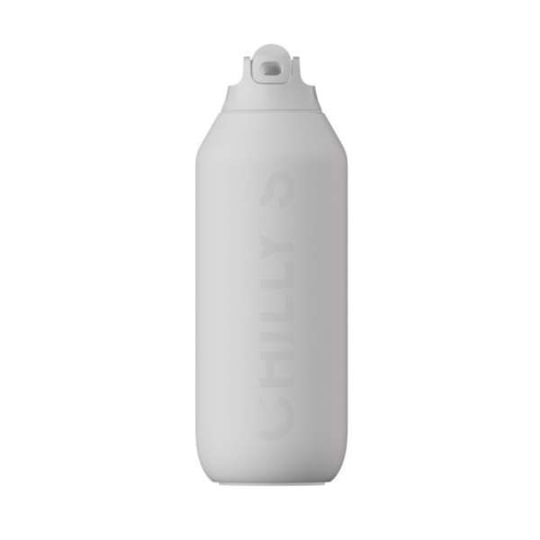 Chilly's Series 2 Flip Μπουκάλι Θερμός Ανοξείδωτο BPA Free 500ml Granite Grey με Καλαμάκι και Καπάκι-Θηλιά - Image 2