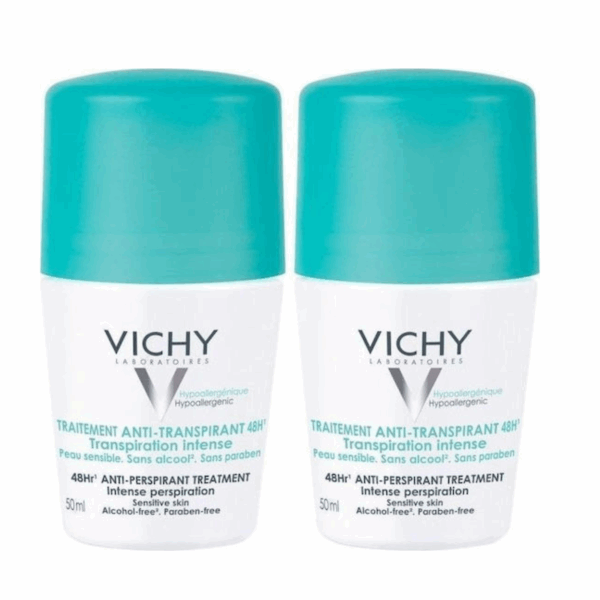 Vichy Anti-Transpirant Treatment Αποσμητικό 48h σε Roll-On 2x50ml - Image 2