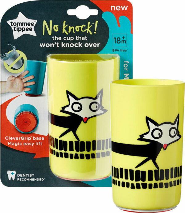 Tommee Tippee Παιδικό Ποτηράκι "No Knock" από Πλαστικό Κίτρινο 290ml για 18m+ - Image 4