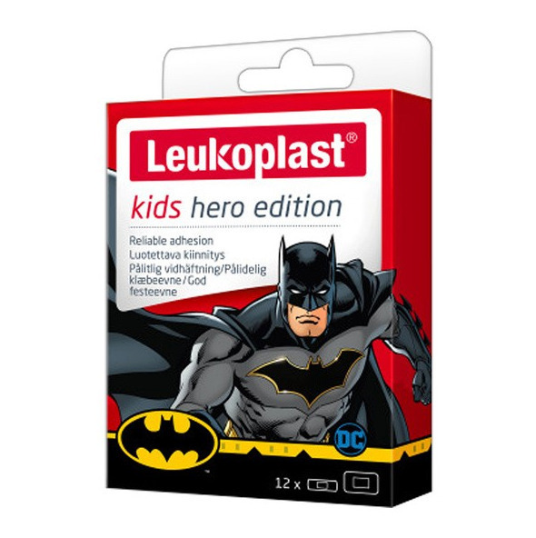 Leukoplast Αδιάβροχα Αυτοκόλλητα Επιθέματα Kids Hero Edition Batman για Παιδιά 12τμχ