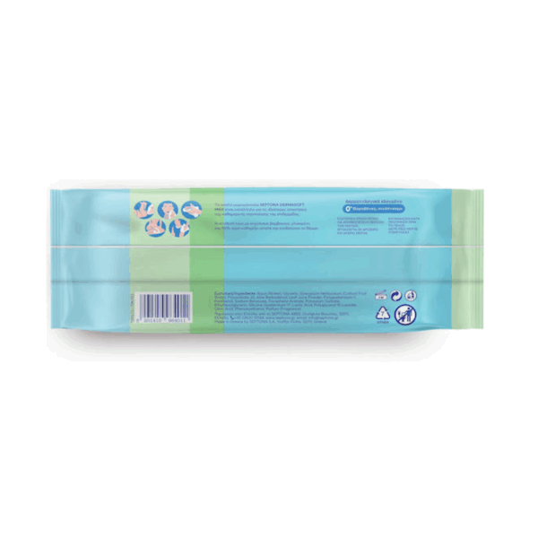 Septona Dermasoft Max Μωρομάντηλα χωρίς Οινόπνευμα & Parabens 60τμχ - Image 3