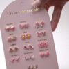 YUKO.B Καρτέλα με 12 ζευγάρια σκουλαρίκια - A Year of Pink Poetry - Image 2