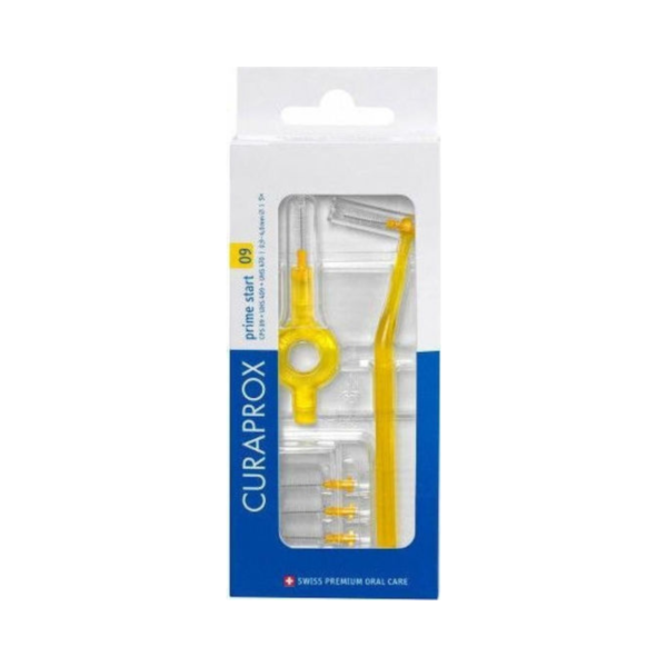 Curaprox Prime Start Ανταλλακτικά για Μεσοδόντια Βουρτσάκια με Λαβή 0.9mm Κίτρινα 5τμχ