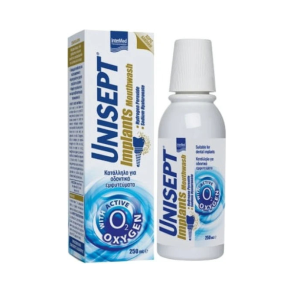 InterMed Unisept Implants Στοματικό Διάλυμα Καθημερινής Προστασίας κατά της Πλάκας 250ml