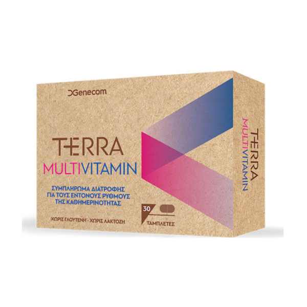 Genecom Terra Multivitamin Βιταμίνη για Ενέργεια & Ανοσοποιητικό 30 ταμπλέτες